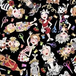 USAコットン*ロラライハリス* Sew toss ソーイングレディー ブラック