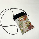 和柄のスマホポシェット　スマホポーチ　スマホショルダー　サコッシュ　着物リメイク