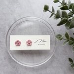 ˗ˏˋ 再販 ˎˊ˗【ピンク】レジン ひとつぶお花のピアス・イヤリング