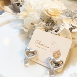 期間限定♡バレンタイン×ハートの雫 イヤリング ピアス