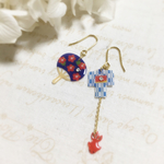 浴衣でお祭りピアス⑨