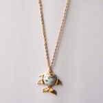 魚 ペンダントネックレス 熱帯魚 セラミック USA ヴィンテージ アンティーク　N00022s