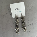 ロング　シルバー　ボールピアス　ロングピアス　ステンレス　サージカルステンレス　シルバーボール　ロング　シルバーピアス　ステンレスピアス　アレルギー対応　ビーズピアス　シルバービーズ　長い　揺れる