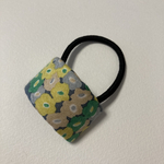 ミナペルホネン　ヘアゴム　handmade flower gate グレー
