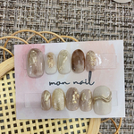 No.21 カフェラテネイル ニュアンスネイル ネイルチップ