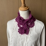 モヘアウールのミニマフラー