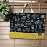 車大好き！　製図　入園入学　レッスンバッグ　絵本バッグ　お稽古バッグ　男の子　小学生　幼稚園　保育園　　オーダー