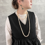 贅沢な淡水パール120粒♡超ロングパールネックレス 120cm:ピンク フォーマル KMC-129  655509