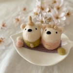 しろくまさんの豆雛