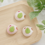 もちな文鳥の桜大福 キーホルダー