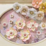 花びらビジューパールピアス