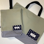【SALE】カーキ×ストライプ　入園入学セット