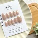  【MOZU】時計をチラチラ 爪先からワクワク 絶対に定時で上がりたい日の、オフィスにも夜の街にも溶けこむクリアフレンチネイル