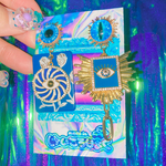 💙👁目がたくさんの青いピアス👁‍🗨💎