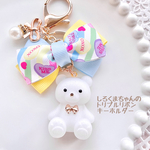 しろくまちゃんのリボンキーホルダー　レジンチャーム　🎀リボン！リボン！リボン！🎀　②