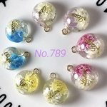オーダー用となります No.789◆ミニチャームトップ♪カン付きレジンパーツ♪押し花♪