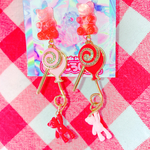 💗🎈風船とキャンディーとぶら下がりくま🍭❤️