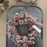 rose wreath pink バラのリース ピンク 赤 バラ ローズ ギフト バレンタイン 春色