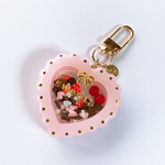 Fluffy shaker keychain [pink]