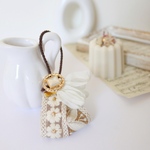 ヘアゴム　インド刺繍リボン　ヘアアクセサリー　おそろいコーデ　親子リンク