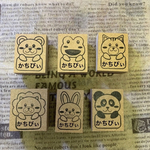 オーダー☆*。お名前スタンプ🧸🐸🐱🦁🐰🐼✩.*˚スタンプ はんこ