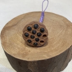 蓮の実　小根付(ストラップ)