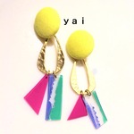 ♢♦︎ｙａｉ♦︎♢80’sカラーピアス✴︎