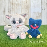 【monchiru様 専用】ペットなショウガラゴと青いモンスター🐾あみぐるみ