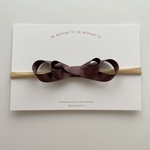 ribbon  hair bund［brown］