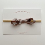  ribbon  hair bund［ cocoa  gray］
