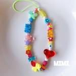 ビーズストラップ❤️スマホストラップ🌈カラフル＆ideaポップ🧸/MIMI.☺︎