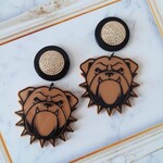 迫力満点💥ブルドッグのプレートピアス✳イヤリング