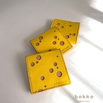 チーズ🧀好きさんの四角いコインケース(本革)／ボックス型コインケース