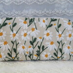 総刺繍　マーガレット生地×ジョセフィンズガーデン　リバティ　ハンドメイド　ラウンド長財布