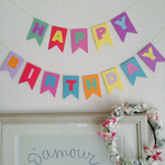 お誕生日ガーランド★フラッグモチーフ