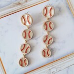 野球ボール⚾4連ピアス