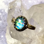 【水晶×レジン】暁の幻氷融晶『石術唱輪・詠彩煌』森珠