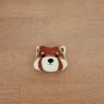 レッサーパンダあんぱんのブローチ