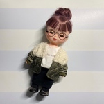 No.534¨̮♡︎ソランちゃん 服¨̮♡︎ボア×キルティング 切り替えコート