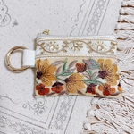 インド刺繍のミニポーチ