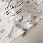 Blanket／Dinosaur（全3色）／ブランケット／名入れ／出産祝い