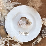 1/29(日)21:00販売　antique tag ◯ コサージュ《beige》