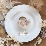 1/29(日)21:00販売　antique tag ◯ コサージュ《greige》