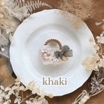 1/29(日)21:00販売  antique tag ◯ コサージュ《khaki》