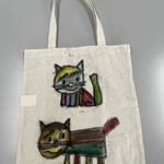 カラフル猫のエコバッグ🐈