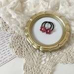 flocky flower hairtie 
