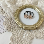 flocky flower hairtie