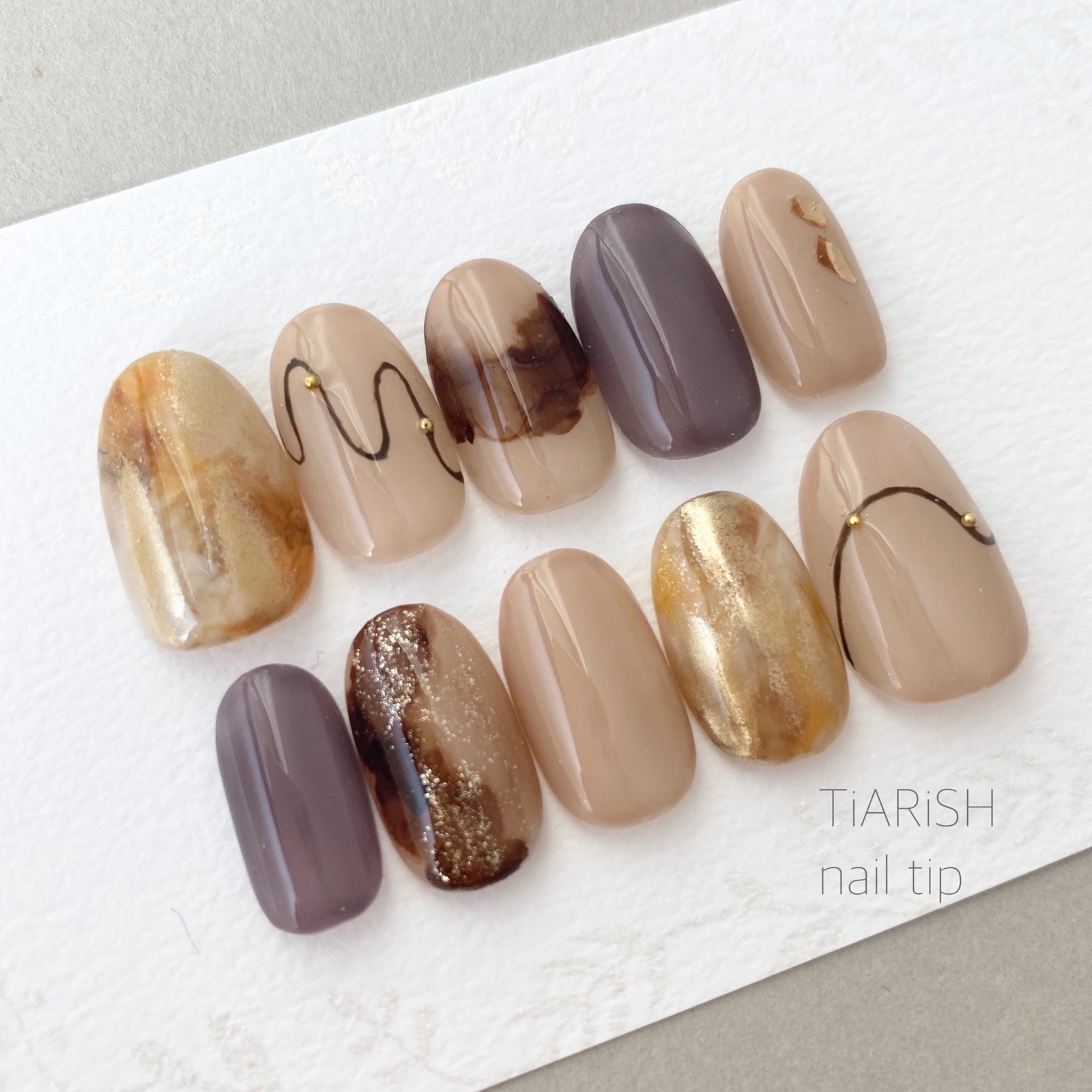 ニュアンスネイル ベージュネイルミラーネイル ネイルチップ ネイルチップオーダー ネイルチップ＊ヴェールニュアンス 綺麗め ピンクベージュ ゴールド