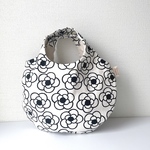 ぺったんこまるbag  カメリア柄