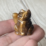 トラ模様の招き猫で運を上げる/タイガーアイ/パワーストーン/ﾊﾟﾜｰｽﾄｰﾝ/ﾊﾟﾜｰｽﾄｰﾝﾌﾞﾚｽﾚｯﾄ/天然石